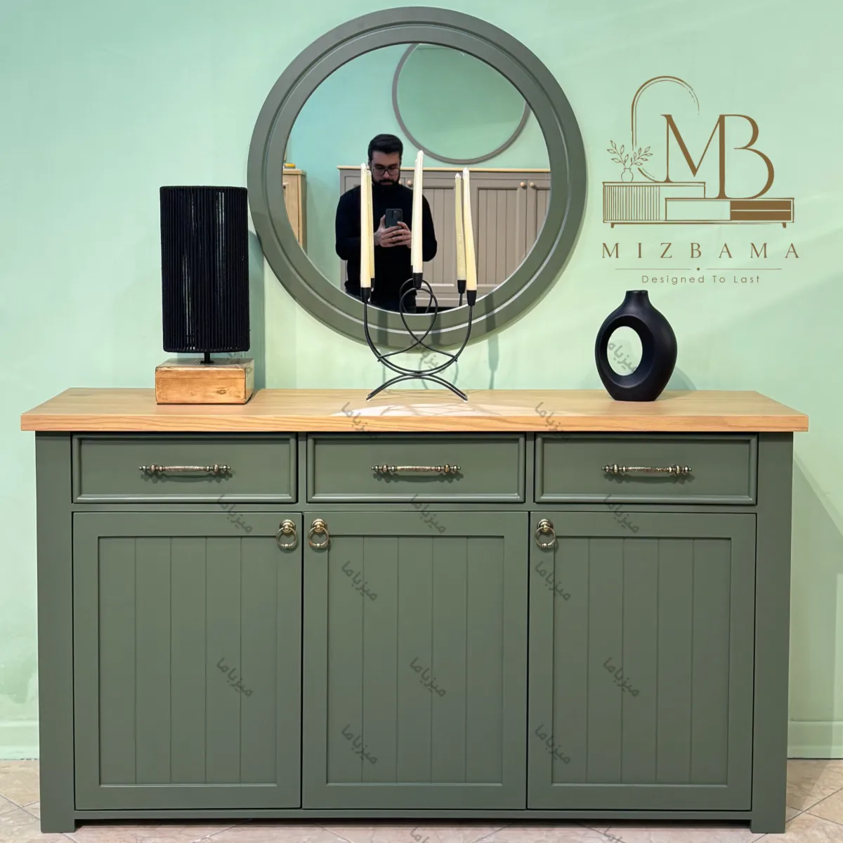green mirror console کنسول شیک