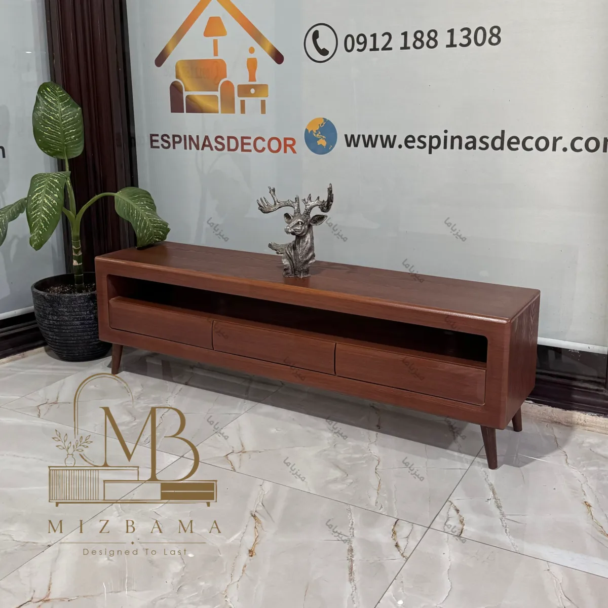 mizbama-elegant-lowprofilee-tv-stand میزتی وی ساده میزتیوی مینیمال
