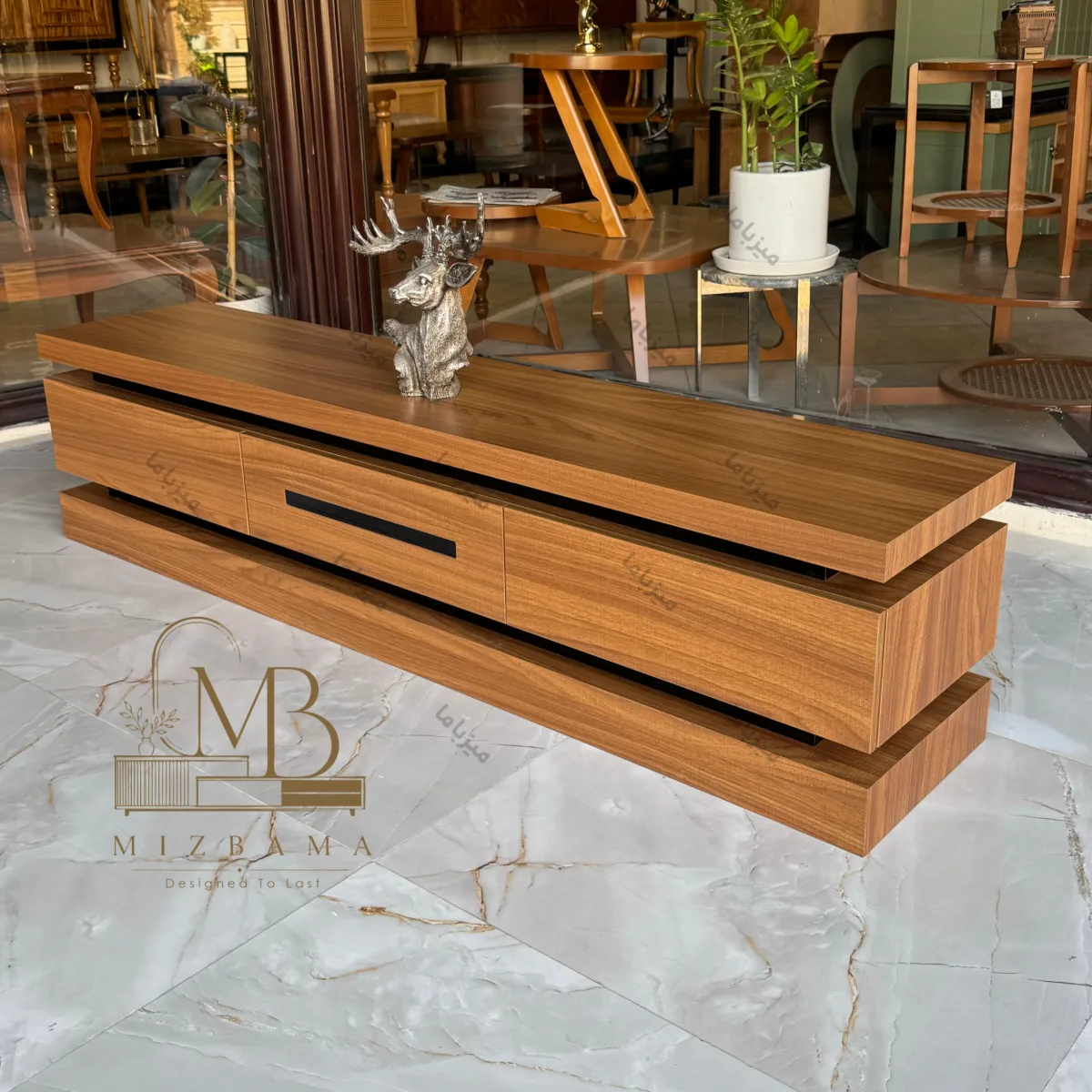 mizbama-sleek-wooden-tv-console میزتلوزیون با کیفیت